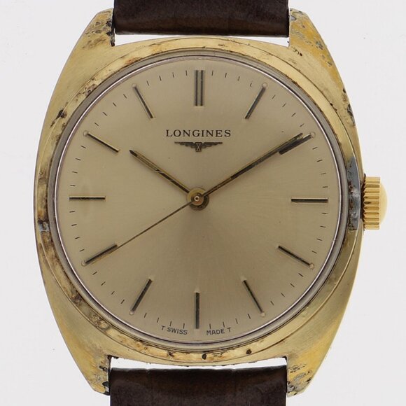 LONGINES Watches Gold Plated/leather Hand Winding - Picture 1 of 9
